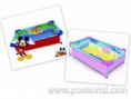 PILETA DISNEY DE LONA, MICKEY, BARBIE, PEPPA PIG, MINNIE 1,30 mtrs x 80 cm x 33 cM, 300 LITROS